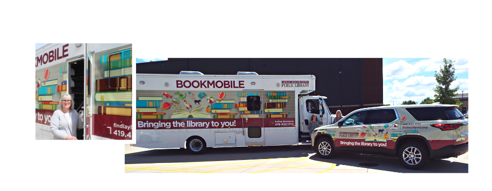 outreach manager outside of bookmobile and outreach vehicles