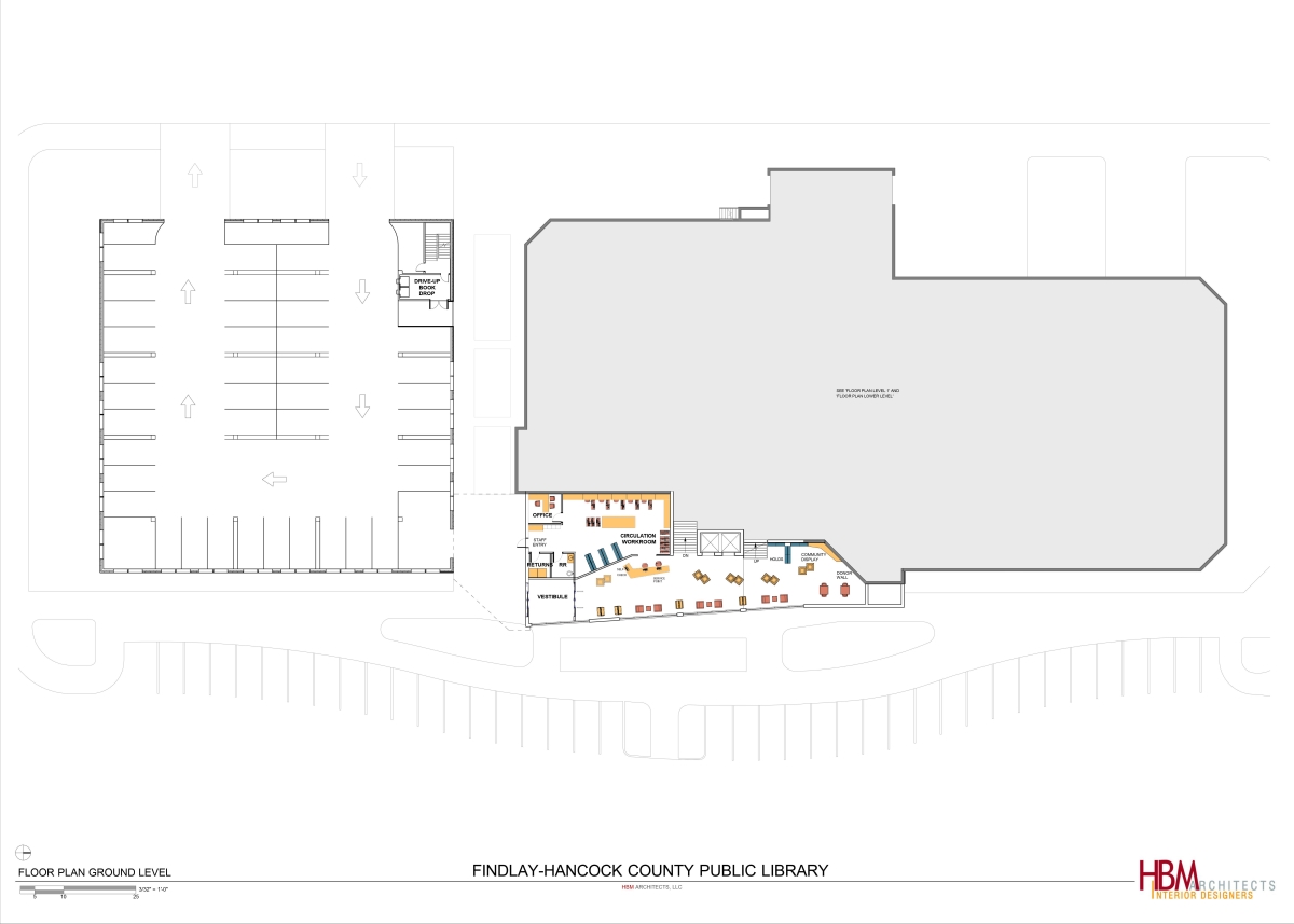 drawing of map of proposed building