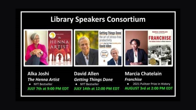 authors scheduled to speak and book covers