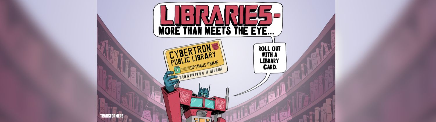 transformer with library card