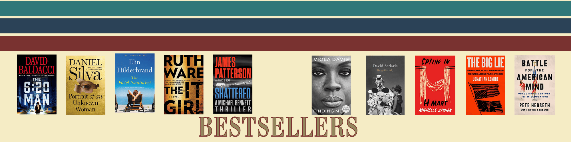 book covers of best sellers
